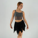 Top CORSET GLOW GRAPHITE