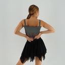Top CORSET GLOW GRAPHITE