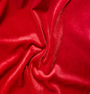 Czerwony welur RED VELVET – włoska lycra welurowa rozciągliwa w 4 kierunkach do szycia strojów tanecznych i fitness.